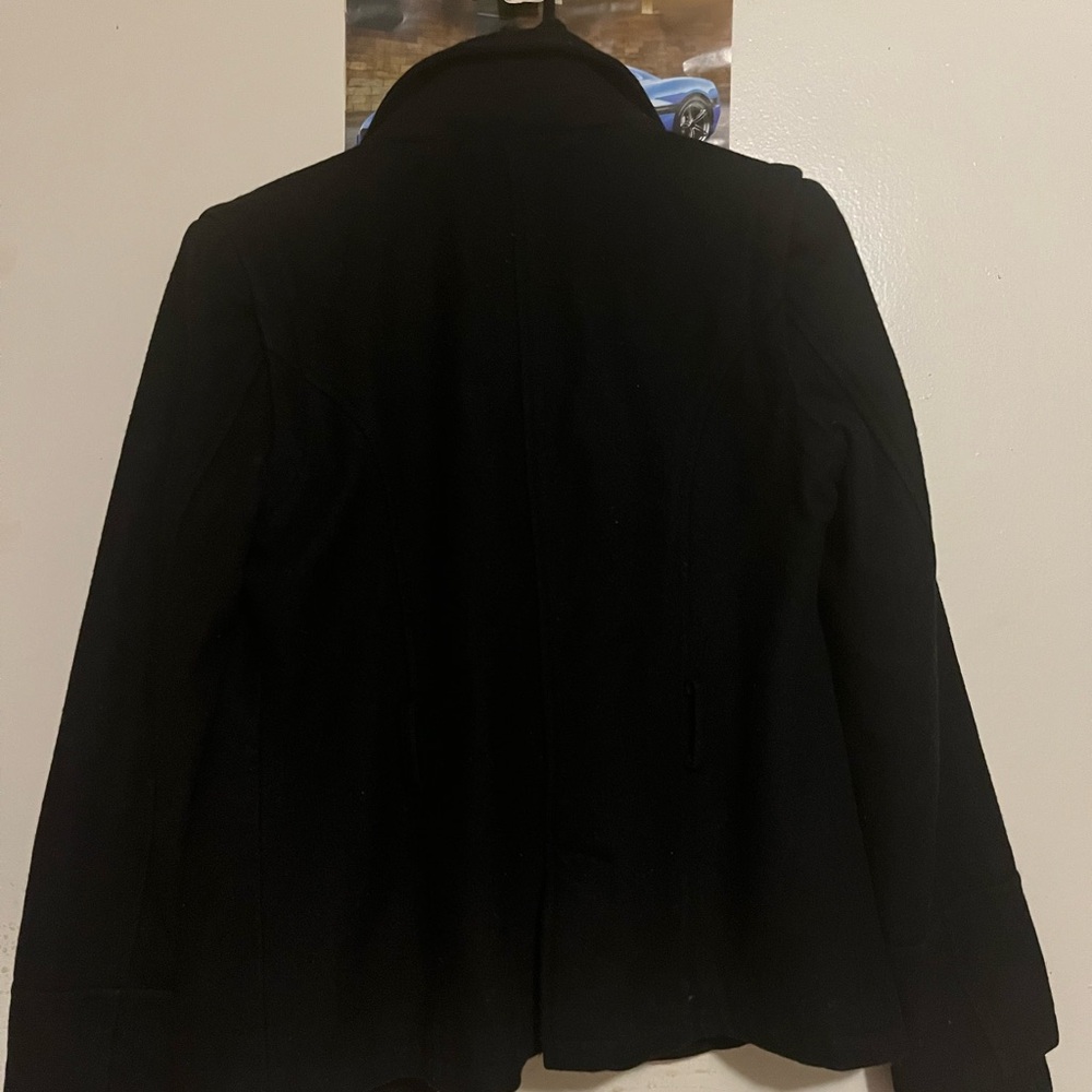 Black Jacket With Button Details ~ Zara Basic - image 3